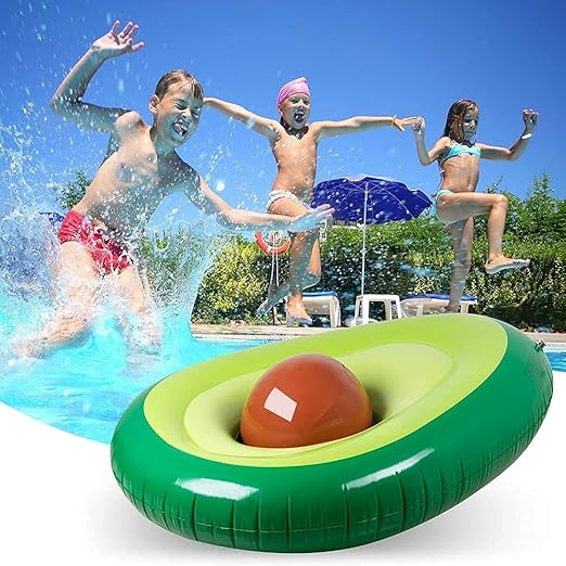 Φουσκωτό Στρώμα Θαλάσσης Αβοκάντο με Μπάλα 165 x 130cm