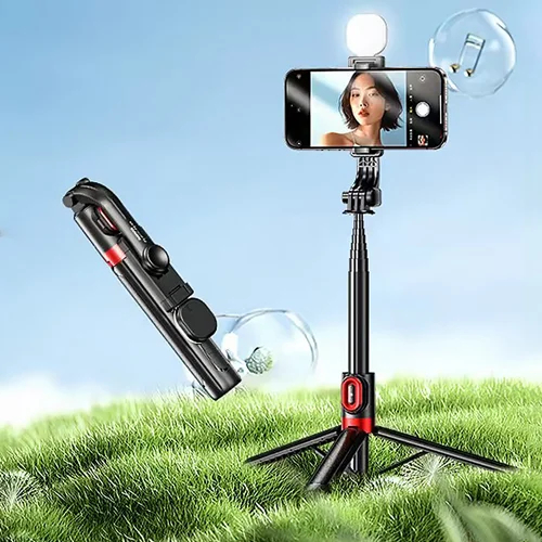 Ασύρματο Πτυσσόμενο Τρίποδο Κινητού - Selfie Stick 1.3m - Remax