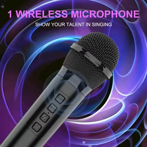 Φορητό Bluetooth Ηχείο 8’’ με Μικρόφωνο, Τηλεχειριστήριο & LED Φωτισμό