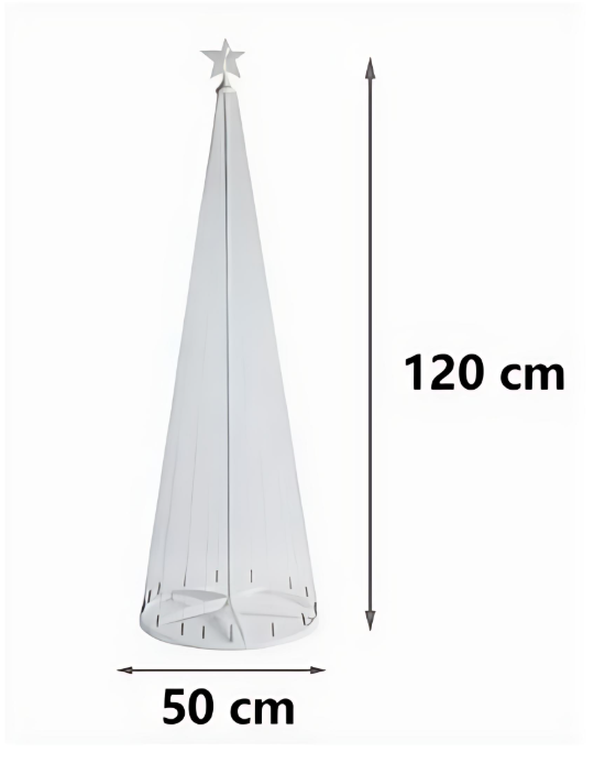 Χριστουγεννιάτικο Δέντρο LED 120cm με 108 Λαμπάκια – Πολύχρωμος Φωτισμός Εσωτερικού και Εξωτερικού Χώρου