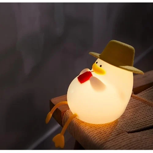 Διακοσμητικό Φωτιστικό USB Σιλικόνης Otis the Duck – LED, Επαναφορτιζόμενο, Ιδανικό για Παιδιά