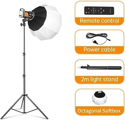 Σετ Επαγγελματικού Φωτισμού LED με Soft Light Ball & Τρίποδο 2.8 m – Plokama