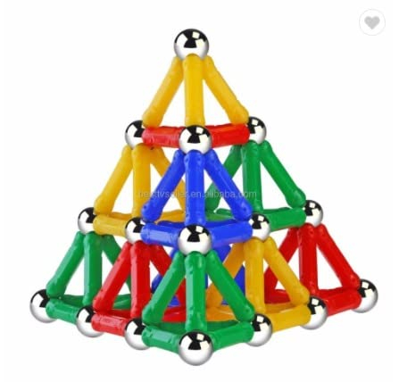 Σετ 103pcs Μαγνητικοί Ράβδοι & Μπίλιες Κατασκευών – Παιδικό Παιχνίδι Magnastix