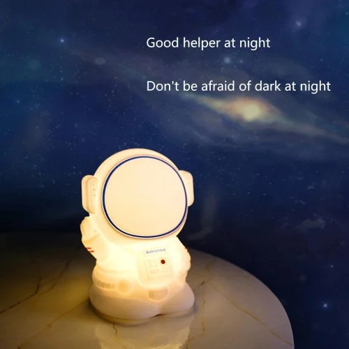 Διακοσμητικό Φωτιστικό Σιλικόνης Αστροναύτης με USB 10 cm x 13,5 cm x 9 cm