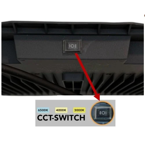 Προβολέας LED 100W με 3 Ρυθμίσεις Φωτισμού, IP66 22 x 24.5 x 3.5cm - Universo
