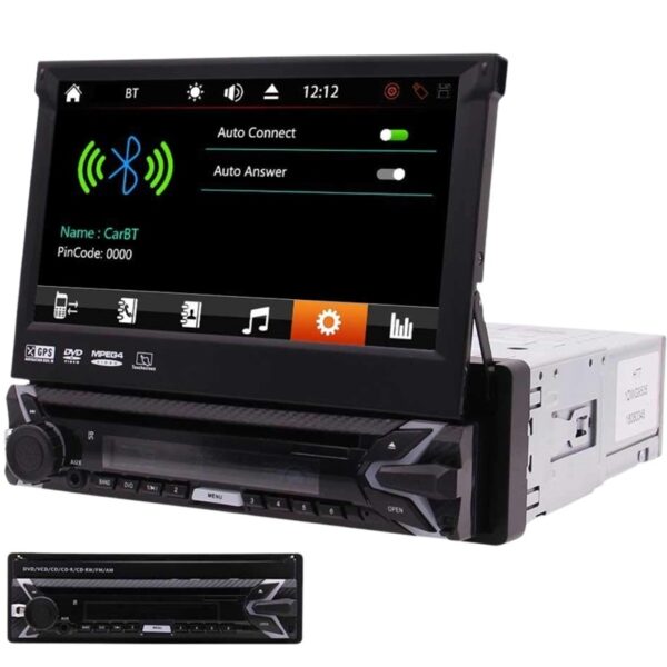 Universal Ηχοσύστημα Αυτοκινήτου 1DIN με Οθόνη Αφής 7 Ιντσών - PerVoi CTC 701A