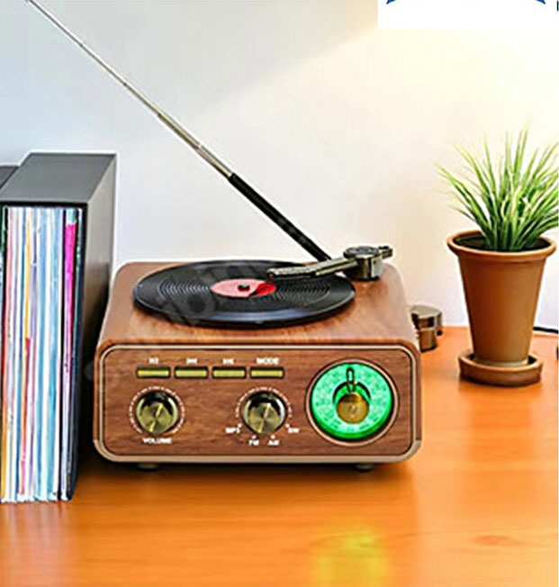Retro Ραδιόφωνο Bluetooth Επαναφορτιζόμενο Καφέ