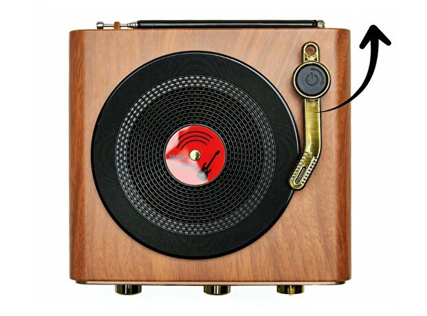 Retro Ραδιόφωνο Bluetooth Επαναφορτιζόμενο Καφέ