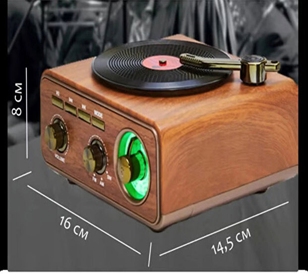 Retro Ραδιόφωνο Bluetooth Επαναφορτιζόμενο Καφέ