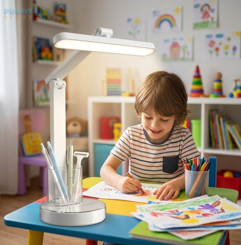 Πτυσσόμενο Επιτραπέζιο Φωτιστικό LED USB με Θήκη