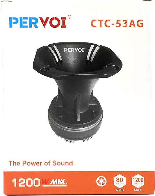 Ηχείο Αυτοκινήτου Pervoi 80W RMS 1200W Αλουμινίου Μαύρο