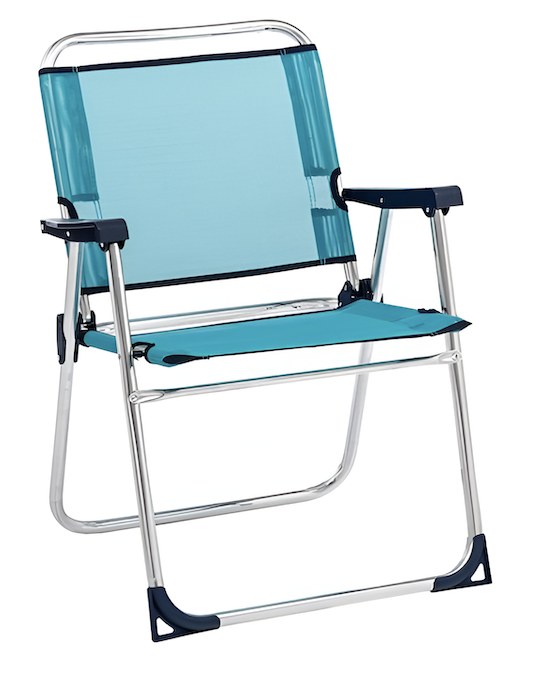 Πτυσσόμενη Καρέκλα Παραλίας Kmt Style 602800 Αλουμινίου Μπλε | Ελαφριά, Ανθεκτική 58x57x79cm για Camping & Θάλασσα