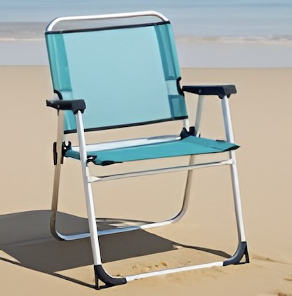 Πτυσσόμενη Καρέκλα Παραλίας Kmt Style 602800 Αλουμινίου Μπλε | Ελαφριά, Ανθεκτική 58x57x79cm για Camping & Θάλασσα