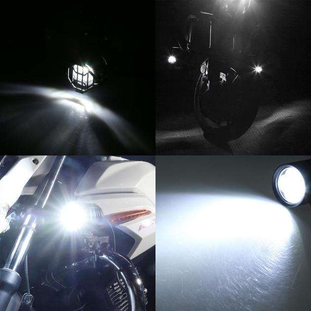 Σετ LED Προβολείς Ομίχλης για Μηχανή - 2 Τεμάχια - 40W - 4000lm - Μαύρο - Universal