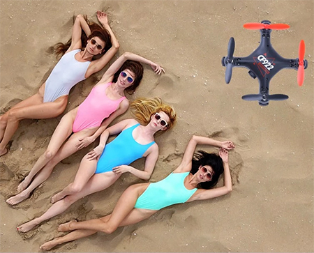 Mini Τηλεκατευθυνόμενο Ελικόπτερο Quadcopter Drone με Κάμερα & Χειριστήριο Pocket CF 922