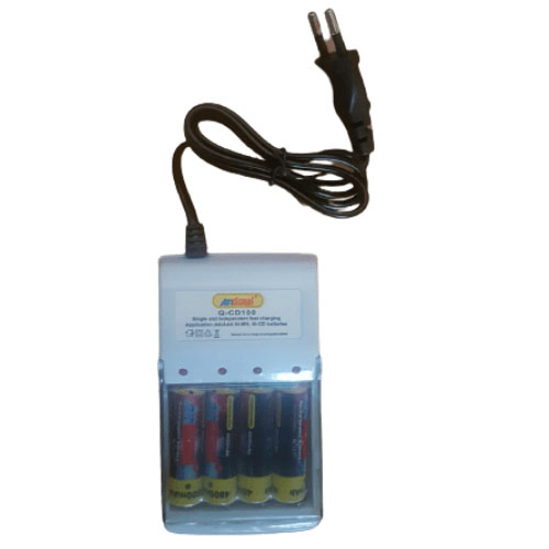 Φορτιστής πρίζας για επαναφορτιζόμενες μπαταρίες AA+AAA Andowl Q-CD100