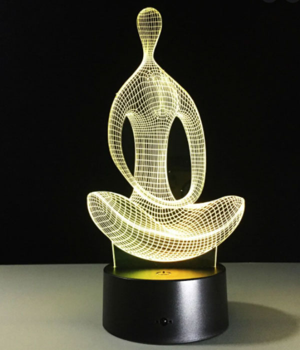 Διακοσμητικό Τρισδιάστατο LED Φωτιστικό Yoga - 3D Desk Lamp Yoga Διακοσμητικό Τρισδιάστατο LED Φωτιστικό Yoga - 3D Desk Lamp Yoga