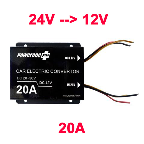 Μετατροπέας Ρεύματος Αυτοκινήτου 24V DC σε 12V DC - 20A ACC για Φορτηγά & Λεωφορεία Μετατροπέας Ρεύματος Αυτοκινήτου 24V DC σε 12V DC - 20A ACC για Φορτηγά & Λεωφορεία