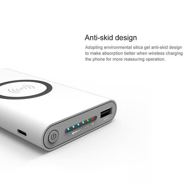 Ασύρματη Βάση Φόρτισης & Ασύρματο Power Bank 2 in 1 Quantum Pro Qi Wireless Charging 10.000mAh