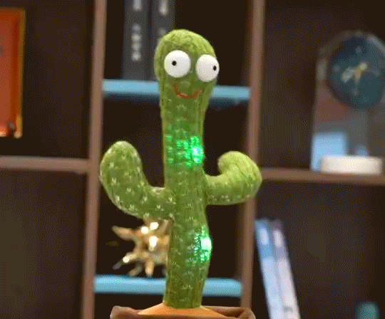 Funky Cactus - Παιδικό Παιχνίδι Κάκτος που Χορεύει, Τραγουδάει & Επαναλαμβάνει - Dancing & Singing Cactus