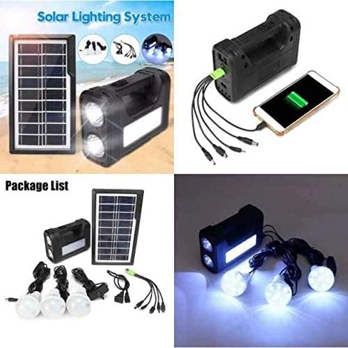Ηλιακό Σύστημα με 3 Λάμπες - GDPLUS GD-17 LED Solar Light Lamp System Kit