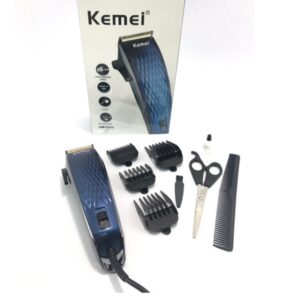 Kemei® Επαγγελματική Κουρευτική Μηχανή Ρεύματος 12W με Καλώδιο Ρυθμιζόμενου Μήκους με Ψαλίδι και Χτένα KM-4804