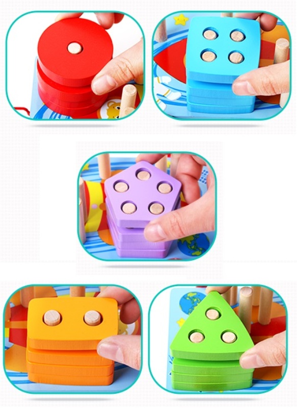 Ξύλινο Ρυμουλκούμενο Εκπαιδευτικό Παιχνίδι