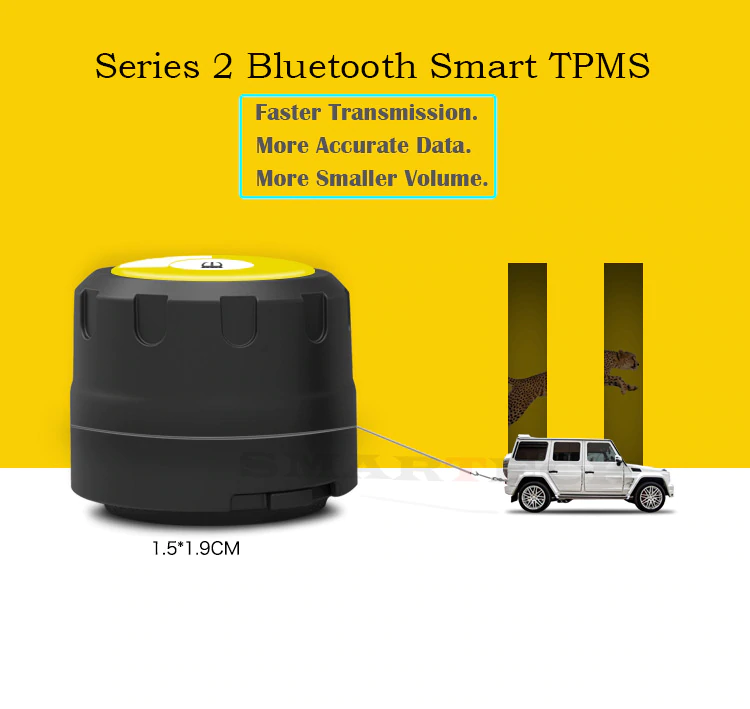 Bluetooth Ασύρματοι Αισθητήρες - Σύστημα Μέτρησης Πίεσης Ελαστικών σε App στο Κινητό Τηλέφωνο