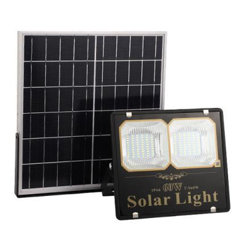 Ηλιακός Προβολέας LED 60W Αδιάβροχος με Χρονοδιακόπτη & Ηλιακό Πάνελ