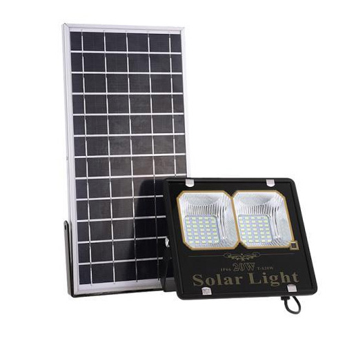 Ηλιακός Προβολέας LED 20W Αδιάβροχος με Χρονοδιακόπτη & Ηλιακό Πάνελ