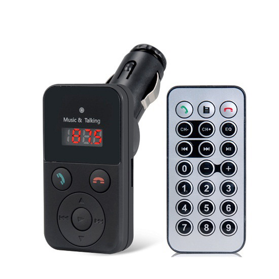 Ασύρματος Πομπός Bluetooth USB, SD MP3 Player & Φορτιστής USB Αυτοκινήτου με Μικρόφωνο Handsfree & Τηλεχειριστήριο - Car FM Transmitter