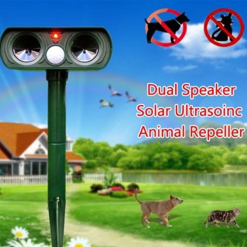 Ηλιακό Απωθητικό Υπερήχων Εξωτερικού Χώρου Για Τρωκτικά, Σκυλιά, Γάτες - Solar Ultrasonic Animal Repeller