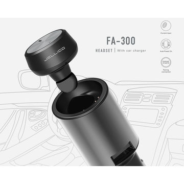 Handsfree Bluetooth Ακουστικό Ψείρα & USB Ταχύ-Φορτιστής 2,4A Αυτοκινήτου FA-300 JELLICO®