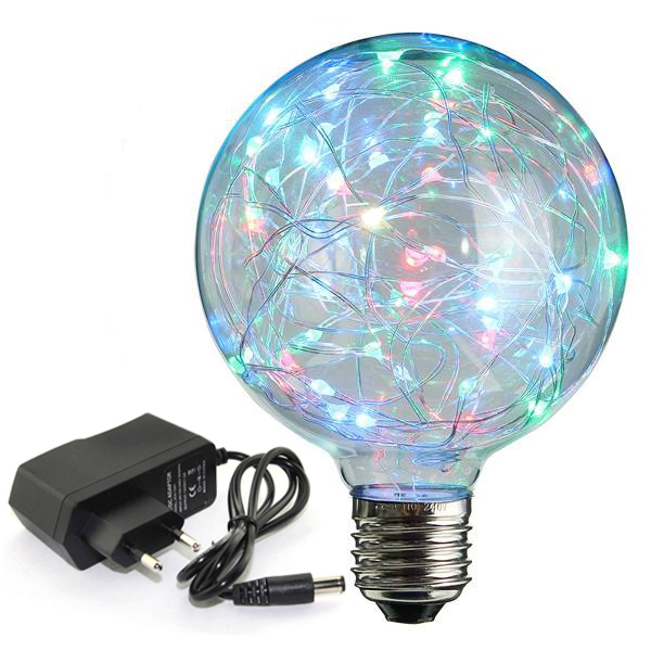 Κρεμαστός LED Λαμπτήρας με Αντάπτορα - Led Big Christmas Lamp - RGB , Blue, White, Rose, Warm Κρεμαστός LED Λαμπτήρας με Αντάπτορα - Led Big Christmas Lamp - RGB , Blue, White, Rose, Warm