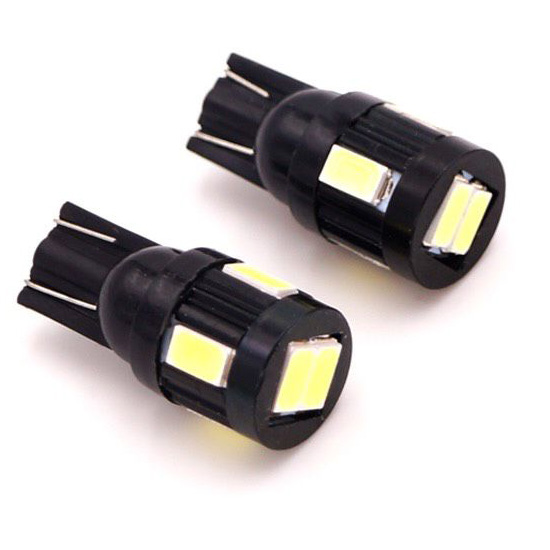 2x Ψείρες LED T10 6SMD 5050 Ψυχρού Φωτισμού για Αυτοκίνητα & Μοτοσυκλέτες