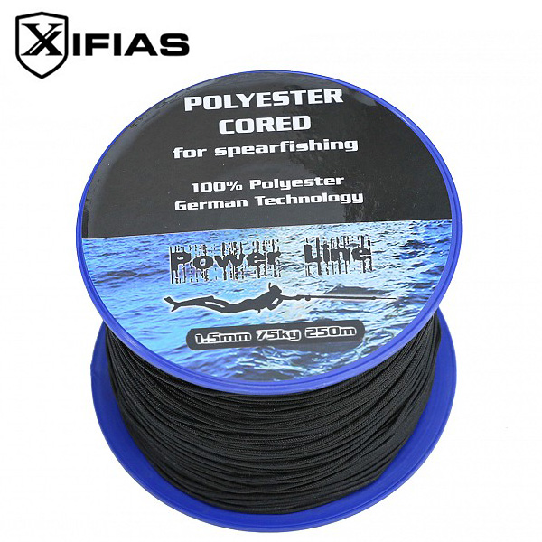 Xifias® Πολυεστερικό Κορδόνι Ψαροντούφεκου για Κατάδυση 1.5mm 250m με Αντοχή έως 75kg