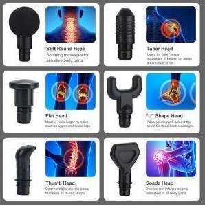 Επαγγελματική Συσκευή για Μασάζ & Αποκατάσταση με 6 Κεφαλές & 30 Ταχύτητες & Οθόνη Αφής σε Διάφορα Χρώματα M-7006