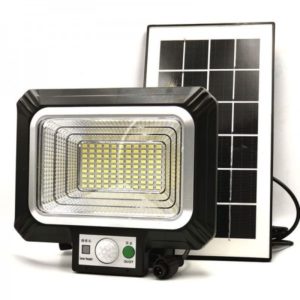 LED Ηλιακός Επαναφορτιζόμενος Προβολέας 30W Ανθεκτικός στο Νερό IP65 με Αισθητήρα Κίνησης & Τηλεχειρισμό GD-830