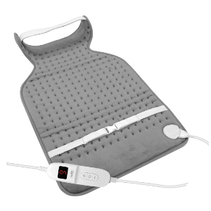 Hoomei Ηλεκτρική Θερμοφόρα Πλάτης 100W Fleece με 9 Ρυθμίσεις Θερμότητας & Προστασία Υπερθέρμανσης 42x63cm - Γκρι