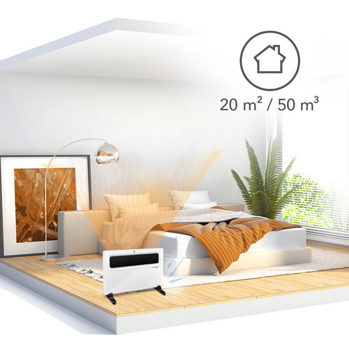 Trotec Επιτοίχιος & Επιδαπέδιος Θερμοπομπός 1500W με LCD Οθόνη, Ρυθμιζόμενο Θερμοστάτη & Χρονοδιακόπτη