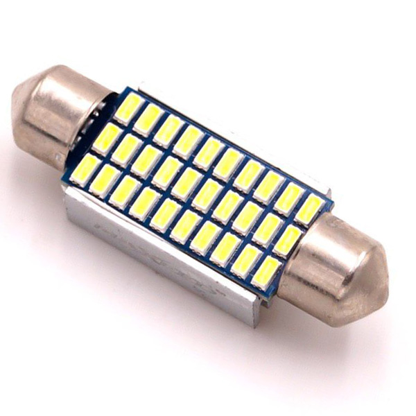 2x LED Σωληνωτός Αυτοκινήτου 4W CAN BUS με 30 SMD LED 200lm 6500Κ Ψυχρού Φωτισμού Maxeed σε Διάφορα Μεγέθη