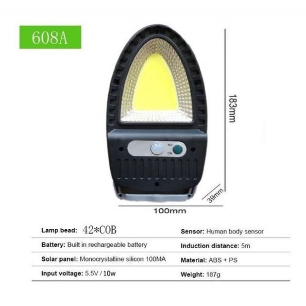 Αυτόνομο Mini Ηλιακό Φωτιστικό Δρόμου LED 10W Εξωτερικού Χώρου με Ανιχνευτή Κίνησης Αυτόνομο Mini Ηλιακό Φωτιστικό Δρόμου LED 10W Εξωτερικού Χώρου με Ανιχνευτή Κίνησης
