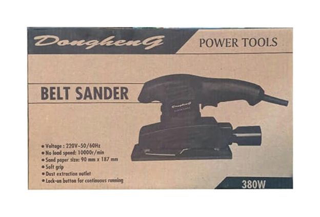 Ηλεκτρικό Παλμικό Τριβείο 380W Belt Sander της Dongheng, Κόκκινο Ηλεκτρικό Παλμικό Τριβείο 380W Belt Sander της Dongheng, Κόκκινο