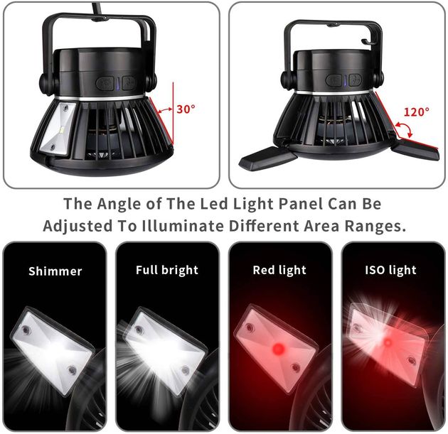 Ηλιακό Φορητό Φωτιστικό LED & Ανεμιστήρας με Λειτουργία Powerbank – Μαύρο Ηλιακό Φορητό Φωτιστικό LED & Ανεμιστήρας με Λειτουργία Powerbank – Μαύρο