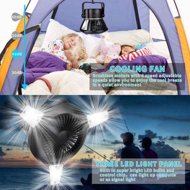 Ηλιακό Φορητό Φωτιστικό LED & Ανεμιστήρας με Λειτουργία Powerbank – Μαύρο Ηλιακό Φορητό Φωτιστικό LED & Ανεμιστήρας με Λειτουργία Powerbank – Μαύρο