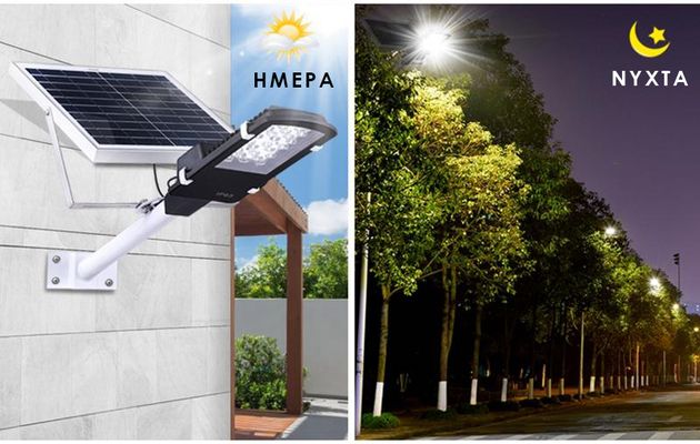 Ηλιακό Αδιάβροχο Φωτιστικό με 30 LED SMD Εξωτερικού Χώρου με Αισθητήρα Φωτός