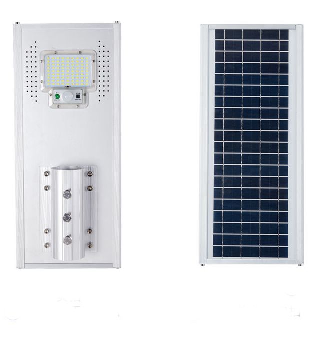 Ηλιακό Αδιάβροχο Φωτιστικό Εξωτερικού Χώρου - Δρόμου με Φωτοβολταΐκό Πάνελ, Ανιχνευτή κίνησης PIR, Αισθητήρα Φωτός & Τηλεκοντρόλ
