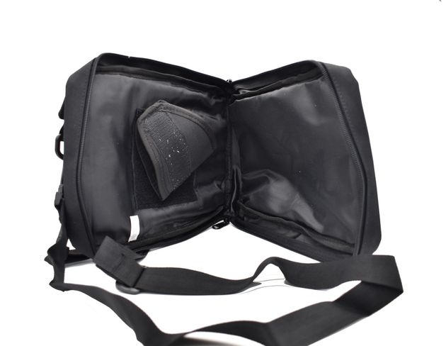 Τσαντάκι Μεταφοράς Όπλου με Θήκες για 3 Γεμιστήρες Heavy Duty Gun Pouch Bag Αδιάβροχο, Μαύρο