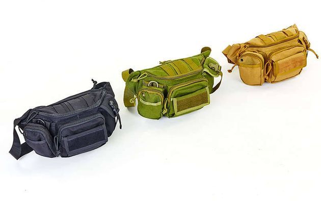 Τσαντάκι Ώμου - Μέσης με 4+1 Θηκάρια Ranger Patrol Μαύρο