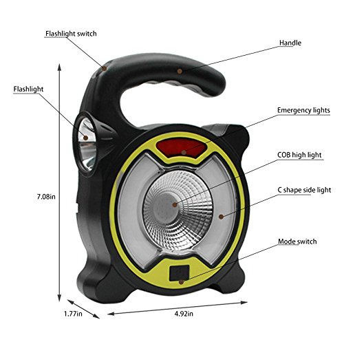 USB LED Επαναφορτιζόμενος Φακός - Φωτεινή Λάμπα Εργασίας - Multi-Function Working COB Light